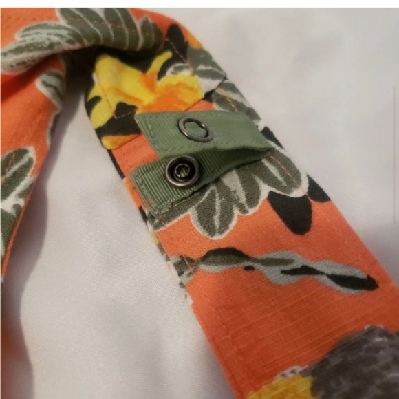 PATALOHA PATAGONIA organic cotton faux wrap Hawaiian print dress - Picture 3 of 11